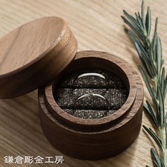 【鎌倉彫金工房】 【ふたりでつくる結婚指輪】メンズPt900&レディースPt900(クリア仕上げ)