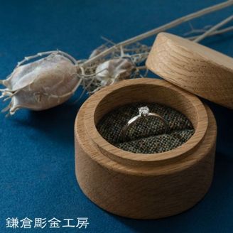 【鎌倉彫金工房】【想いを込める婚約指輪】ダイヤ・Pt900(プラチナ)クリア仕上げ