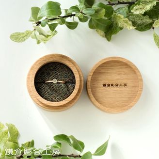 【鎌倉彫金工房】 【想いを込める婚約指輪】ダイヤ・K18YG(イエローゴールド)・マット仕上げ