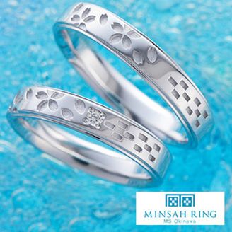 【JKPLANET(JKプラネット)】ミンサーリング マリッジリング  [桜]