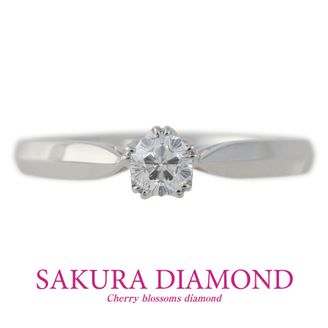 【JKPLANET(JKプラネット)】Pt900　さくらダイヤモンド　セットリング