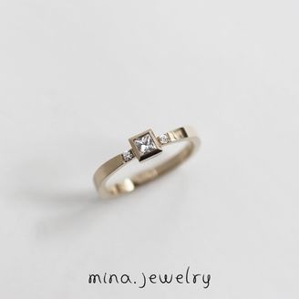 【mina.jewelry(ミナジュエリー)】｜mina.jewelry｜プリンセスカットダイヤモンド