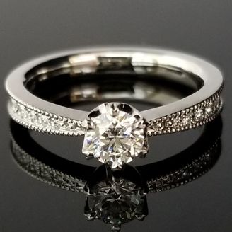 【TANZO.(鍛造指輪)】ご結婚指輪とお揃いのミル打ち