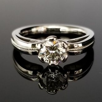 【TANZO.(鍛造指輪)】365度どこから見ても美しい鍛造エンゲージリング