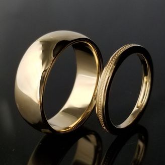 【TANZO.(鍛造指輪)】ゴールドが輝き重厚で高級感のある結婚指輪