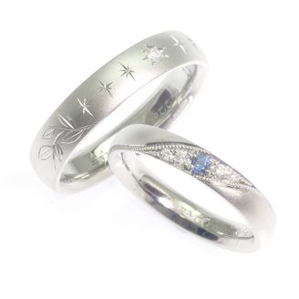 【TANZO.(鍛造指輪)】平甲丸ストレート/マット仕上げ