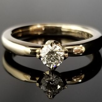 【TANZO.(鍛造指輪)】 可愛いフォルムのご婚約指輪