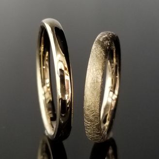 【TANZO.(鍛造指輪)】和テイストの結婚指輪