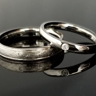 【TANZO.(鍛造指輪)】鍛造で鍛え上げた美しく重厚なプラチナの結婚指輪