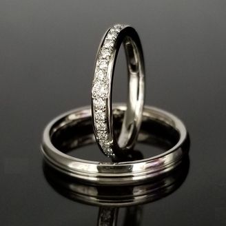 【TANZO.(鍛造指輪)】グレードが高いダイヤモンドの結婚指輪