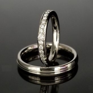 【TANZO.(鍛造指輪)】 グレードが高いダイヤモンドの結婚指輪