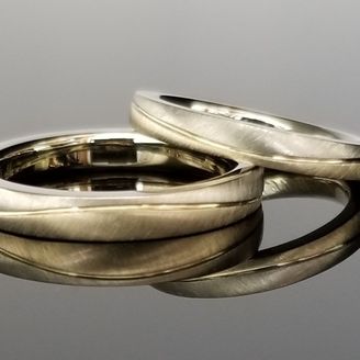 【TANZO.(鍛造指輪)】職人渾身のツートン、コンビデザインの結婚指輪