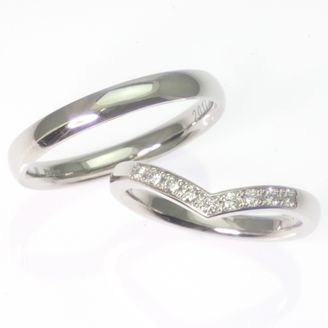 【TANZO.(鍛造指輪)】平甲丸ストレート＆V字