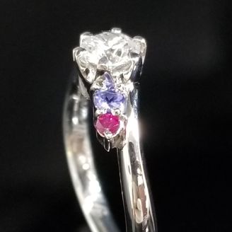 【TANZO.(鍛造指輪)】コントラストが美しいオーダーメイドリング