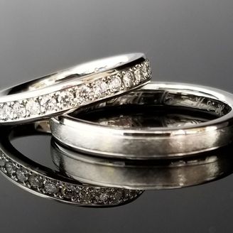 【TANZO.(鍛造指輪)】プラチナストレート鍛造指輪