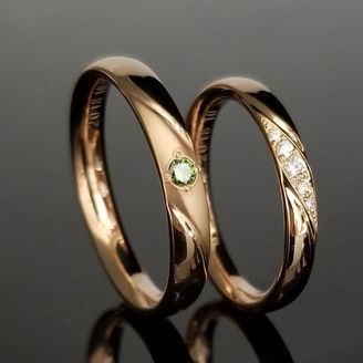 【TANZO.(鍛造指輪)】鍛造製法でお造りした肌なじみの良いゴールドリング