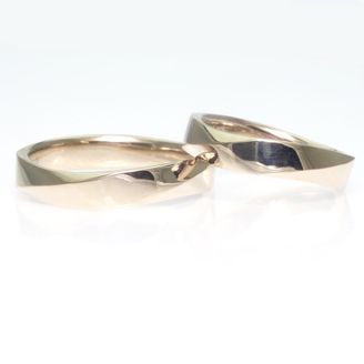 【TANZO.(鍛造指輪)】平甲丸S字/面取りデザイン