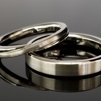 【TANZO.(鍛造指輪)】共地金でお造りしたご結婚指輪