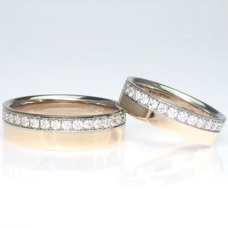 【TANZO.(鍛造指輪)】平打ストレートコンビ