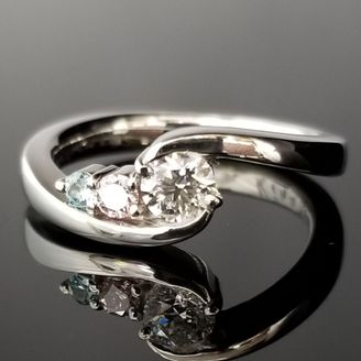 【TANZO.(鍛造指輪)】 パステルカラーが目を惹く鍛造のオーダーメイド