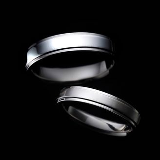 【TANZO.(鍛造指輪)】[TANZO. basic] flat straight side step