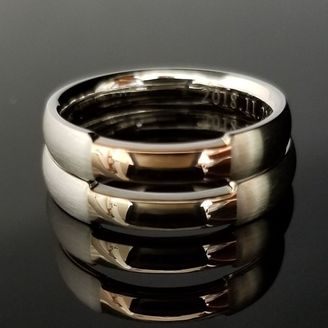 【TANZO.(鍛造指輪)】熟練した職人でこそ造れる美しさコンビデザインの結婚指輪