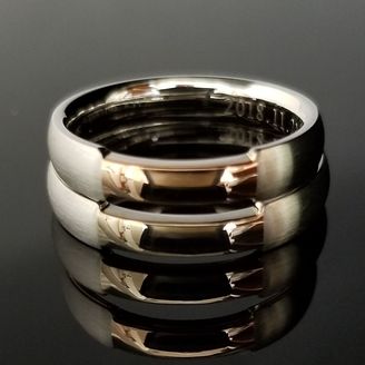 【TANZO.(鍛造指輪)】 熟練した職人でこそ造れる美しさコンビデザインの結婚指輪