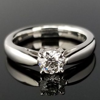 【TANZO.(鍛造指輪)】 横からもダイヤモンドが楽しめる王道デザインの婚約指輪