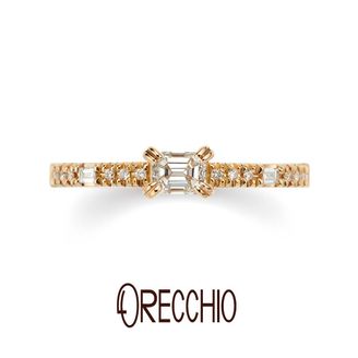 【ORECCHIO(オレッキオ)】 ＜siena～シエナ＞3つの異なるダイヤモンドの輝きが楽しめる華やかな婚約指輪。SE‐1113‐K