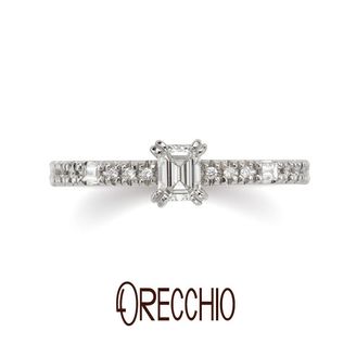 【ORECCHIO(オレッキオ)】＜siena～シエナ＞3つの異なるダイヤモンドの輝きが楽しめる華やかな婚約指輪。SE‐1114‐P