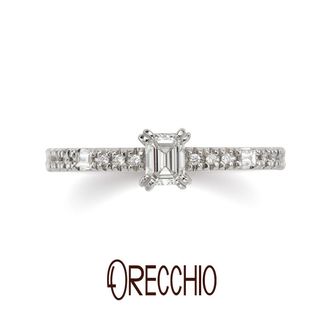 【ORECCHIO(オレッキオ)】 ＜siena～シエナ＞3つの異なるダイヤモンドの輝きが楽しめる華やかな婚約指輪。SE‐1114‐P