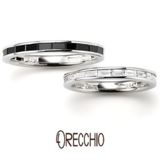 【ORECCHIO(オレッキオ)】＜safari～サファリ＞FM-2219/FM-2220　バゲットカットブラックダイヤのエタニティはオレッキオだけ！