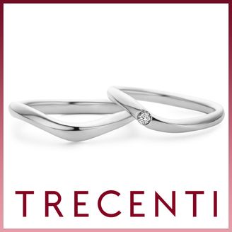 【TRECENTI(トレセンテ)】チェリーブロッサム双子ダイヤモンド（FL-FM TW/  FL-FL0.05/TW）