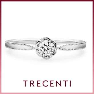 【TRECENTI(トレセンテ)】【ミルグレインが彩るアンティーク風リング】ジプソフィラ（FLO-6M）