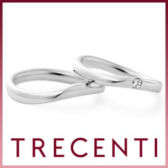 【TRECENTI(トレセンテ)】ウルバーノウェーブ双子ダイヤモンド（UB-CM TW／UB-CL0.05TW）