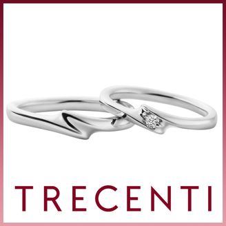 【TRECENTI(トレセンテ)】ガルボ双子ダイヤモンド（GB-BM/TW  GB-BL0.05/TW）