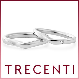 【TRECENTI(トレセンテ)】ウルバーノV（0.01ct)（UB-BM／UB-BL0.01）
