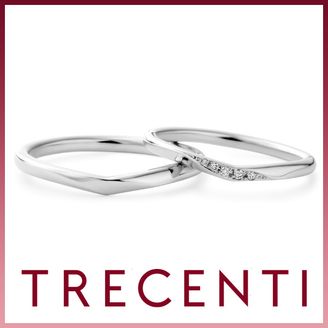 【TRECENTI(トレセンテ)】【指を美しく見せる上品な輝き】シンチェーロV（2014-BM　2014-BL）