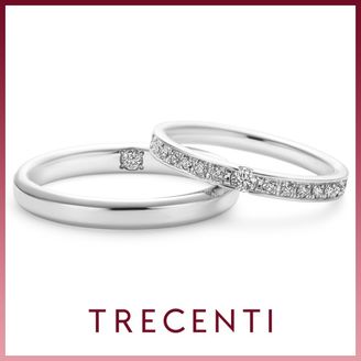 【TRECENTI(トレセンテ)】【一つの原石から生まれたダイヤモンドを分かち合う】フェリーチェ 双子ダイヤモンド（FELI-FM TW／FELI-FL0.05TW)