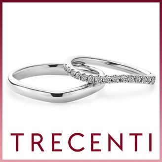 【TRECENTI(トレセンテ)】ハーフエタニティウェーブ01(BEL-CM　ET-SHC15)