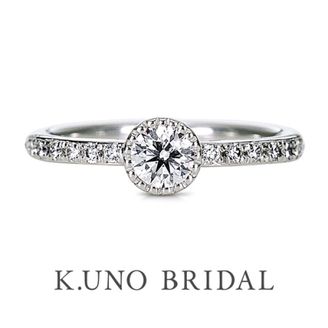 【ケイウノ ブライダル(K.UNO BRIDAL)】【ロイヤルブライトネス】包み込むようなダイヤセッティングで、身に着けやすいクラシカルなリング
