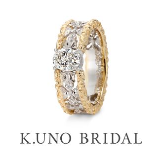 【ケイウノ ブライダル(K.UNO BRIDAL)】[オーダーメイド]伝統的なフィレンツェ彫りをイメージした繊細な透かし模様