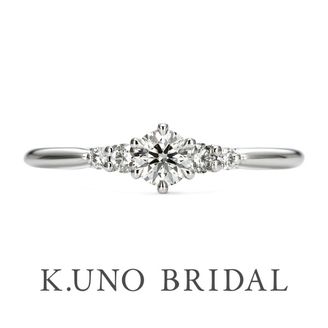【ケイウノ ブライダル(K.UNO BRIDAL)】【コロッラ（メレダイヤ）】連なるメレダイヤが可憐に輝く婚約指輪