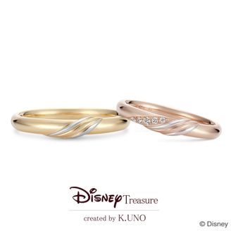 【ケイウノ ブライダル(K.UNO BRIDAL)】［Disney］Chipper Buddy/チップ＆デール マリッジリング