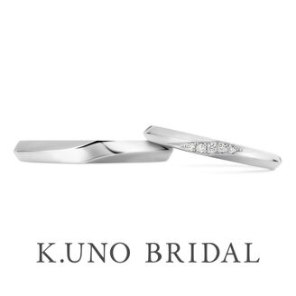 【ケイウノ ブライダル(K.UNO BRIDAL)】 【フォルテ】シンプルさの中にさりげなく立体感を感じられるマリッジリング