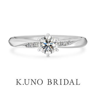 【ケイウノ ブライダル(K.UNO BRIDAL)】【シンフォニア】凛とした雰囲気を持つ王道の美しいデザイン