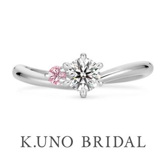 【ケイウノ ブライダル(K.UNO BRIDAL)】【ノイ・ドゥエ】2つの石は、いつまでも寄り添うふたりの姿
