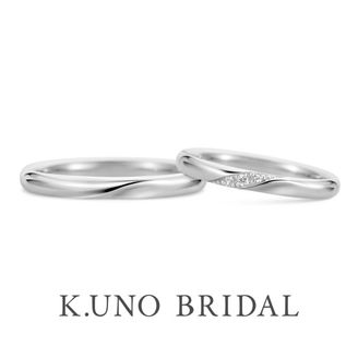 【ケイウノ ブライダル(K.UNO BRIDAL)】【リサータ】えくぼが浮かぶようなデザインに、笑顔のたえない日々を願って～