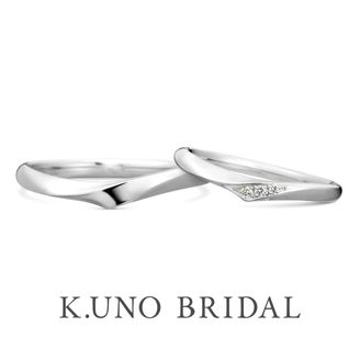 【ケイウノ ブライダル(K.UNO BRIDAL)】【ドゥエ アウローレ】指をすっきりと美しく見せてくれるシルエット