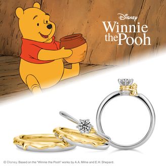 【ケイウノ ブライダル(K.UNO BRIDAL)】[Disney] くまのプーさん / セットリング Sweet Honey
